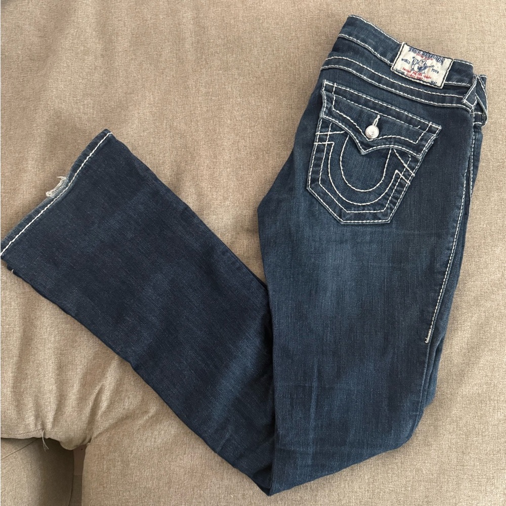 True Religion Women's Dark Blue Jeans